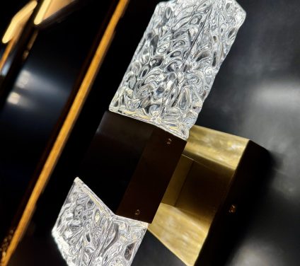 Art Deco and gold light fixture